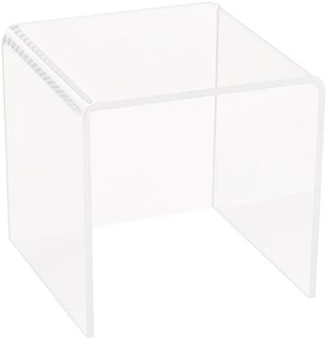 Azar Displays 515322 5.5" Acrylic Square Riser (4 Pack)