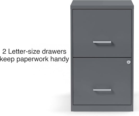 Staples Vertical File Cabinet for Letter/Legal Files, 2-Drawer