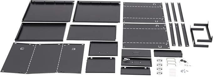3 Drawers File Cabinet Locking Vertical File Cabinet Under Desk Small File Cabinet with Wheels for Home Office (Black)