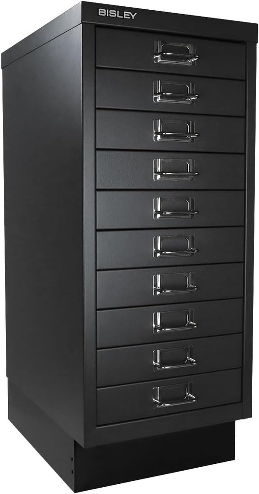 Bisley Standard Plinth Base for MultiDrawer Cabinet | For Use with 6, 8, + 10 Drawer Units, Powder-Coated Steel, Adds 3" Height