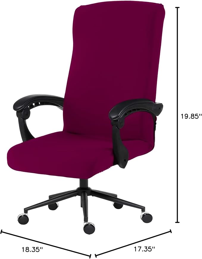 DIVA EN CAMINO DEC Stretchable Office Chair Cover with Durable Zipper, Soft Slipcover for Computer Chair