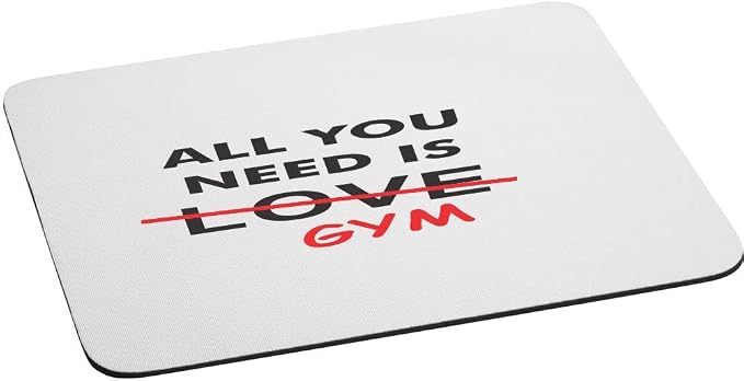 Sam Sandor - All I Need is Gym - Rectangular Mouse Pads, Mousepads, Mouse Mats