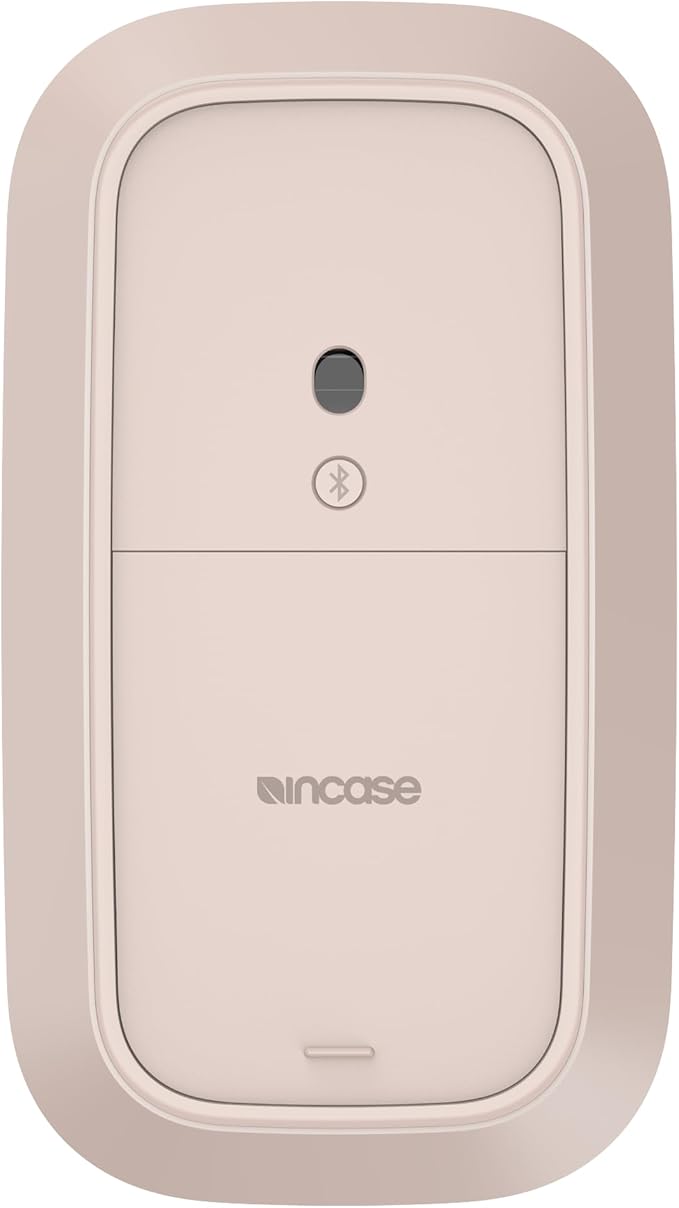 Incase Modern Mobile Mouse – Designed by Microsoft – Lightweight, Precision Navigation, Right/Left Hand Use, Scroll Wheel, BlueTrack Technology, Wireless Bluetooth for Mac/Windows/8/10/11 (Sandstone)