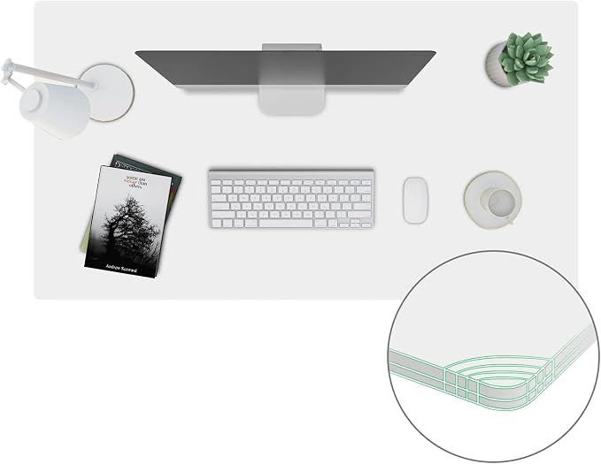 SANODESK Whole-Piece Particle Board Table Top for Standing Desk and Home Office Desk DIY, 40x24x1 Inch White Desk Top