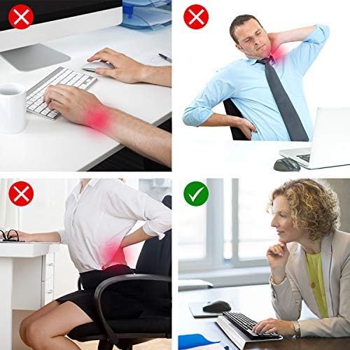 Computer Keyboard Stand Acrylic Keyboard Tray with Rubber Strip Ticker Acrylic Keyboard Riser Holder for Easy Ergonomic Typing and Working at Home and Office