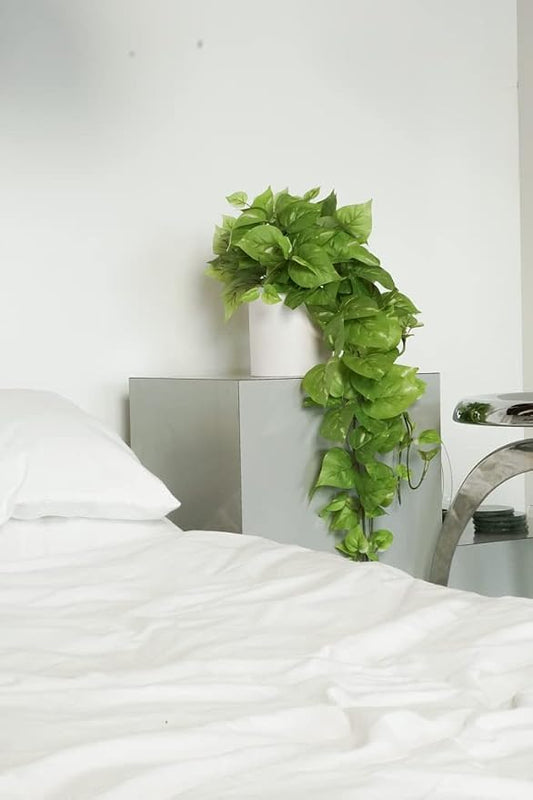 Retrograde 32" Realistic Fake Pothos Ivy Plant for Home Decor Indoor Silk Artificial Plant Large (Light Green)