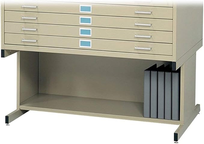 Safco Products Flat File High Base for 5-Drawer 4998TSR Flat File, Sold Separately, Tropic Sand