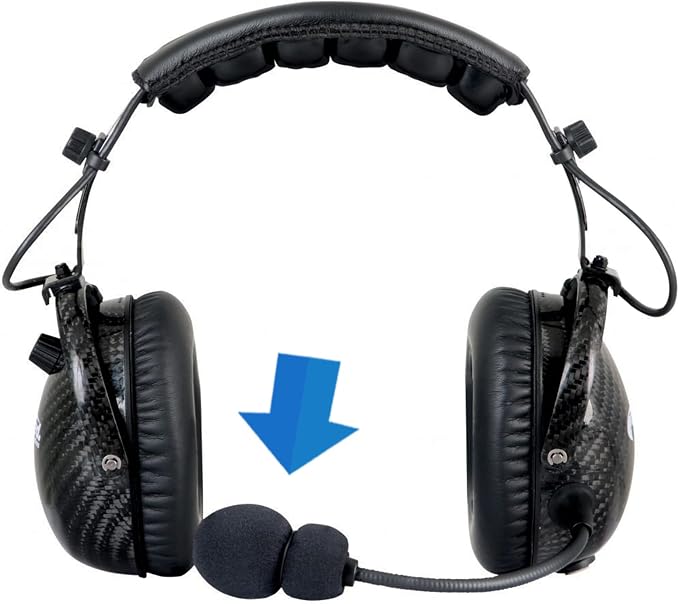 LEFXMOPHY Pop Filter for Rugged Radio Headset Mic Foam 3-Pack Microphone Windscreen