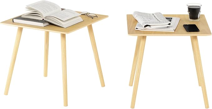 Furinno Decorative Hallway End Table, Set of 2, Oak