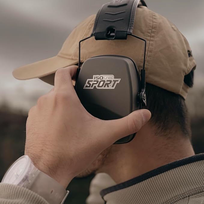 ISOtunes DEFY Slim Passive Earmuffs: Noise Isolating Over-Ear Hearing Protection with Foam Cushions, and Adjustable Headband