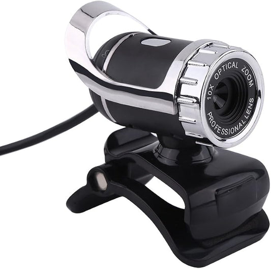 ZJchao Pro Webcam USB 2.0 12M, Audio & Video Accessories Anti-Haarausfall Pixels Clip-on Web Camera 360° Rotating Built-in Microphone for PC Widescreen Video Calling Desktop