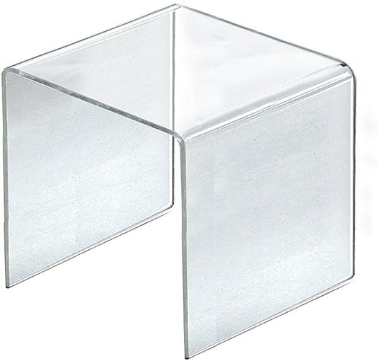 Azar Displays 515314 9.5" Square Acrylic Riser (4 Pack)