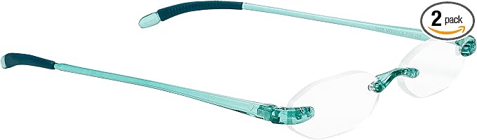 SAV Eyewear Unisex Flexi Lights Reading Glasses, 5000 Aqua Blue +2.25 Power