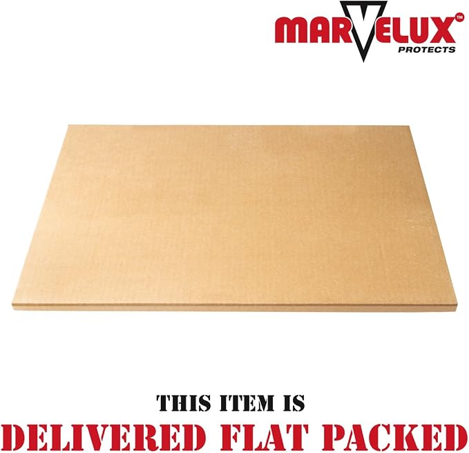 Marvelux Heavy Duty Polycarbonate Office Chair Mat for Hardwood Floors 36" x 48", Transparent Hard Floor Protector, Rectangular, Shipped Flat, No Unrolling, Multiple Sizes
