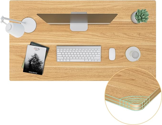 SANODESK Whole-Piece Particle Board Table Top for Standing Desk and Home Office Desk DIY, 60x24x1 Inch Maple Desk Top