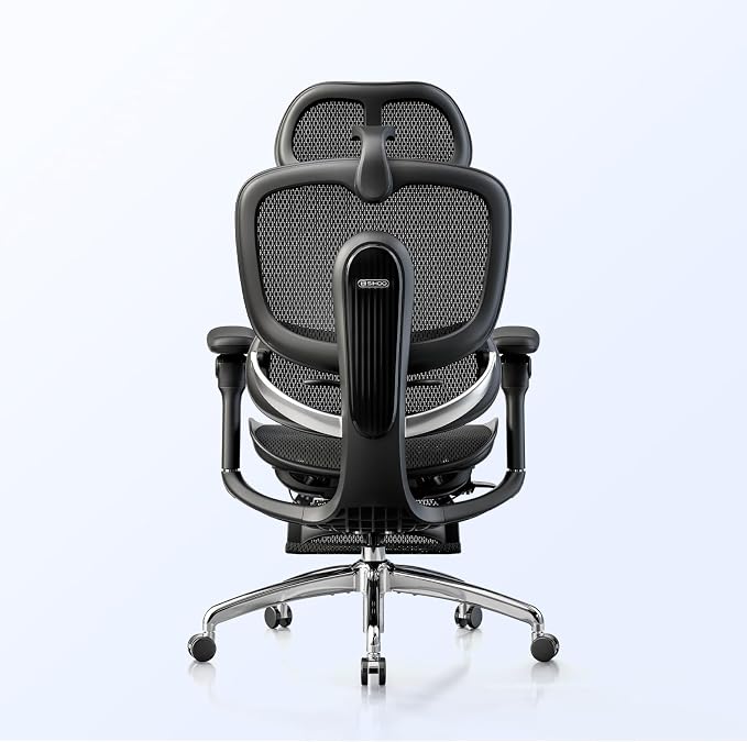 SIHOO Doro C300 Pro V2 Ergonomic Office Chair with Footrest & Full-Body Adaptive Support, 8D Armrests & Breathable Mesh, Comfy High Back Desk Chair for Long Hours, 135° Recline,2 Packs, Jet Black