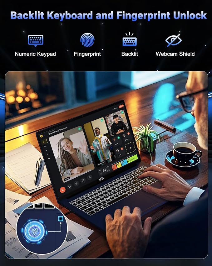 NIMO 17.3" Gaming-Creator-Laptop, 8-Core Ryzen 7 8745HS 32GB RAM 1TB SSD Beat i7-1360P up to 4.9GHz Radeon 780M, USB 4.0 FHD 100W Fast PD for Video Editing, AI Tasks & Remote Streaming, 2-Yr Warranty