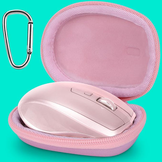 Lebakort Hard Case Compatible with Logitech MX Anywhere 3S Anywhere 3 Anywhere 2S Anywhere 2 Compact Performance Mouse (Rose Case)
