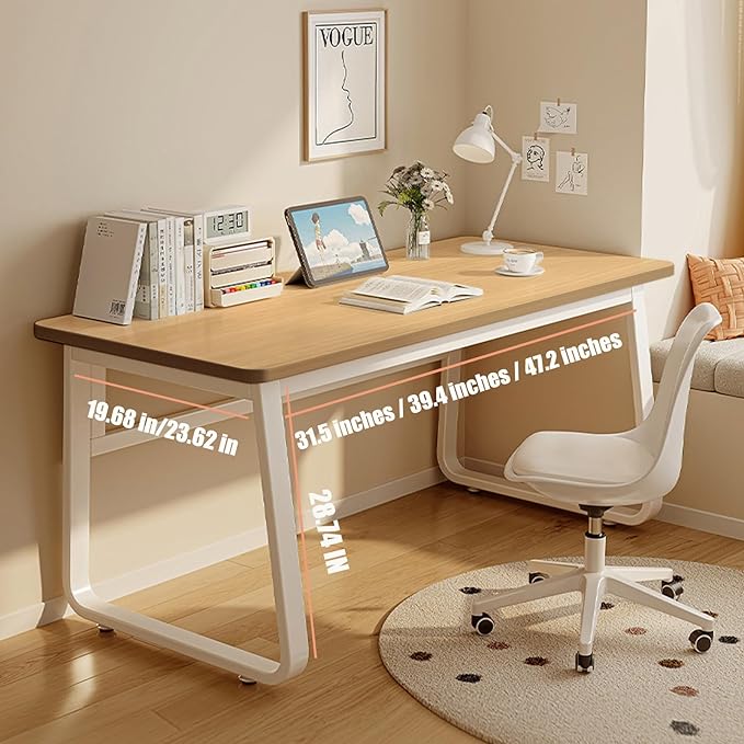 Modern Desk 47.2 Inch Computer Table Simple Style Office Writing Desk Industrial Office Table