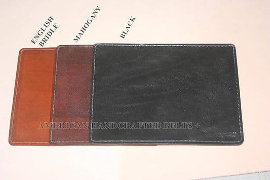 LEATHER MOUSE PADS: Three Great Color Finishes. Hand Tooled and made just for YOU in Missouri, the show me state!