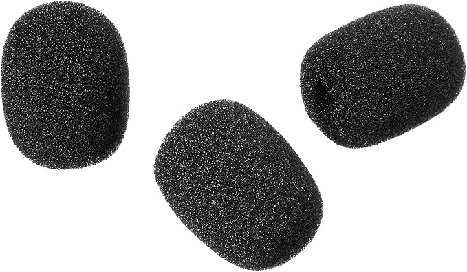 20 Pcs Microphone Covers Foam, Headset Mic Foam Cover High Density Noise Reduction Mic Cover High Density Lapel Headsets Microphones Windscreen