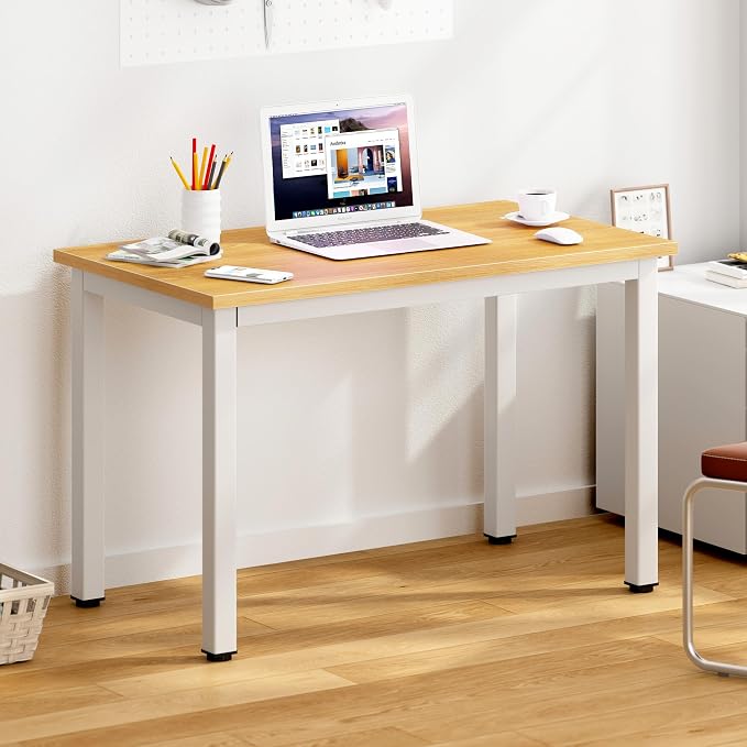 SogesHome 31.5inches Computer Desk PC Desk Office Desk Workstation for Home Office Use Writing Table, Oak(31.5''Lx15.75''W)