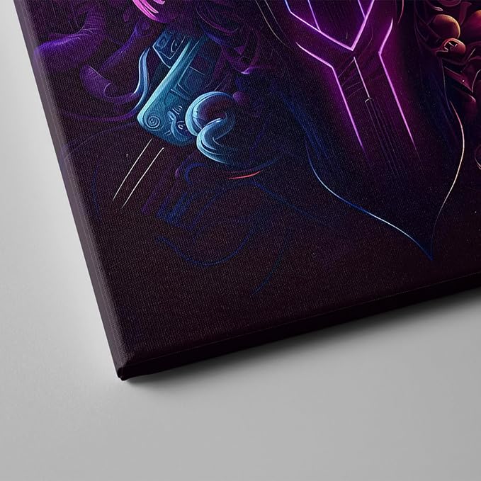 Gaming Room Decor-Video Gaming Theme Wall Art Framed,Gaming Wall Decor Video Game Poster for Boys Room Neon Gamepad Headphones Canvas Art Prints Cool Boys Bedroom Decor Wall Art,12x16inch