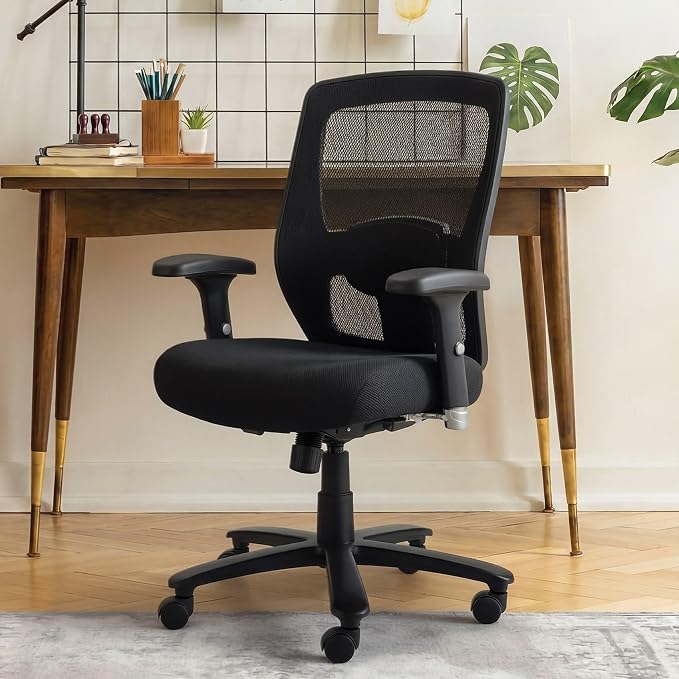 Staples 1680262 Driscott Mesh Big and Tall Chair Black