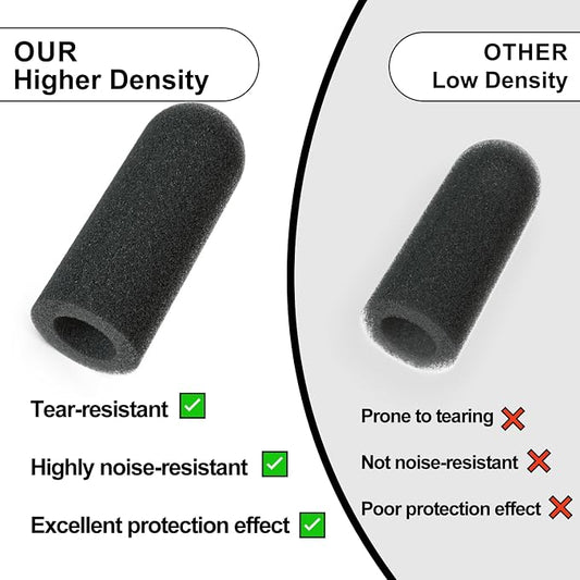 Pinkind Microphone Windscreen Replacement for David Clark M7A Mic Cover, M-4 / M-7 / H10 / H20 /DC PRO-X2 / PRO-2 / DC ONE-X ENC Headset, 3pack Noise Reducing Foam Cover