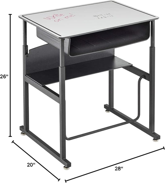 Safco Alphabetter Desk, 28" x 20", Dry Erase Classroom and Home School Desk