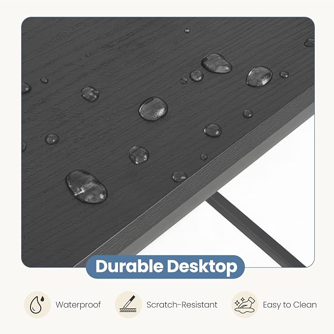 DUMOS 55 Inch L Shaped Gaming Desk Corner Computer Desks Home Office PC Table for Writing Working Study Bedroom with Reversible Storage Shelves,Black