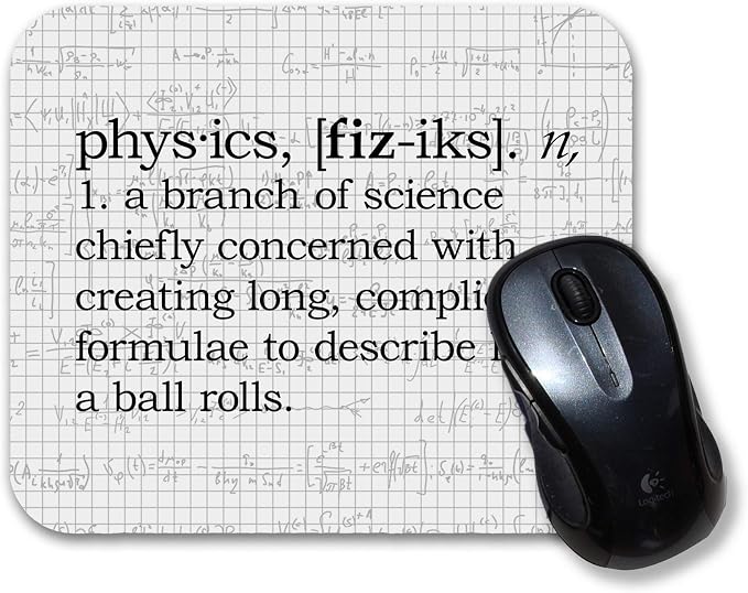 Physics Definition Funny Mouse Pad