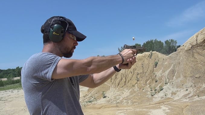 Caldwell E-MAX Electronic Hearing Protection with Low Profile, Adjustable, 23 NRR, For Range, Shooting, and Hunting
