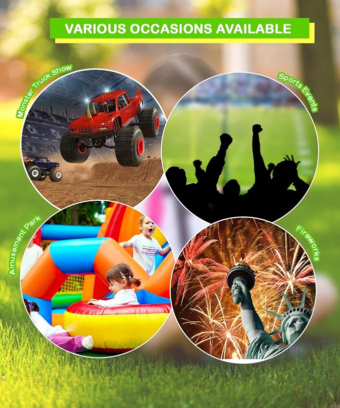 ZOHAN 032 Kids Noise Cancelling Headphones - 25dB NRR Kids Ear Protection, Hearing Protection Safety Ear Muffs for School Monster Truck Fireworks Traveling Studying Concerts Autism - Green