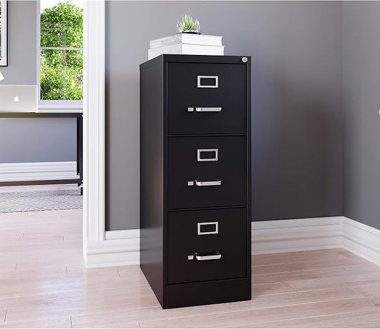Lorell Commercial-Grade Vertical File, Black