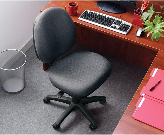 Alera IN4819 Interval Series Swivel/Tilt Task Chair, Leather, Black