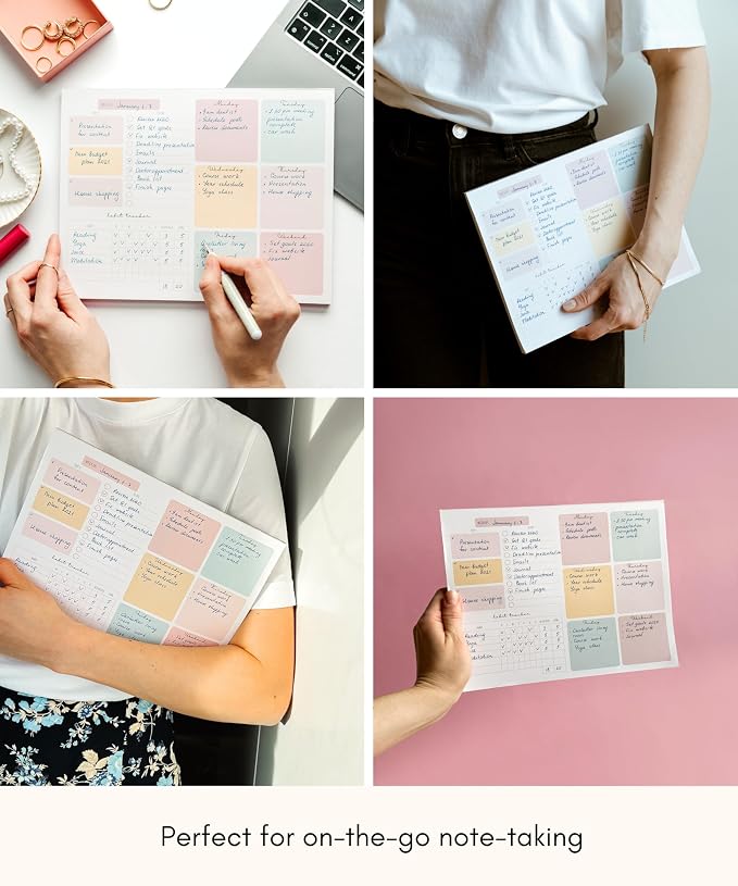 Lamare Weekly Planner Notepad – Premium Undated Weekly To Do List Notepad