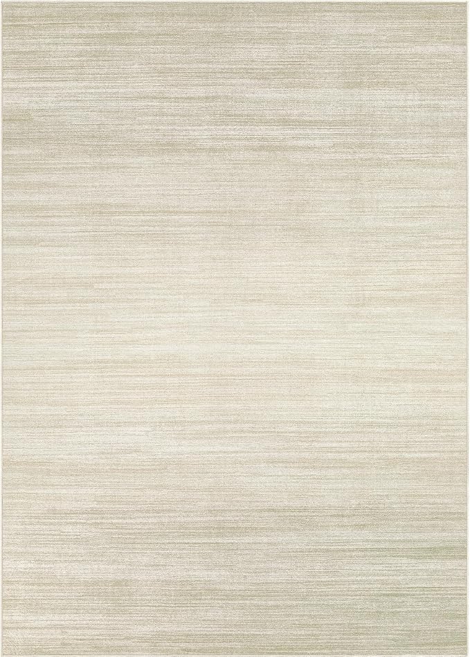UERMEI 9x12 Washable Area Rug - Neutral Modern Abstract Living Room Rugs, Non-Slip Soft Large Indoor Floor Carpet for Bedroom Home Office & Under Dining Table Decor, Brown/Beige
