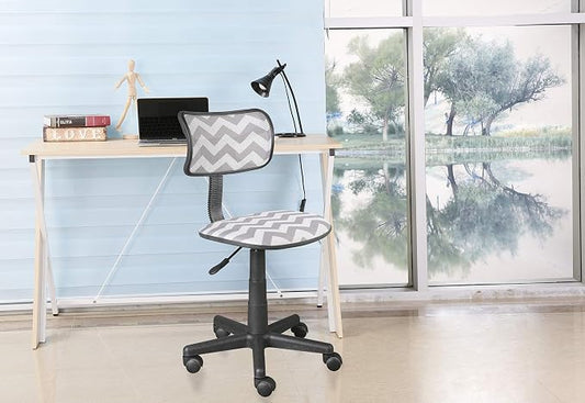 Urban Lifestyle Swivel Mesh Chair, Grey 23D x 12W x 35H in