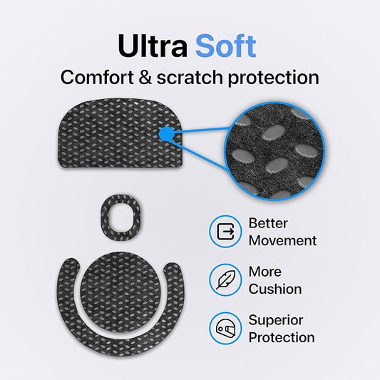 Adhesive Mouse Pad, 3 Pack - Minimalist Mousepad for Logitech G Pro X SUPERLIGHT