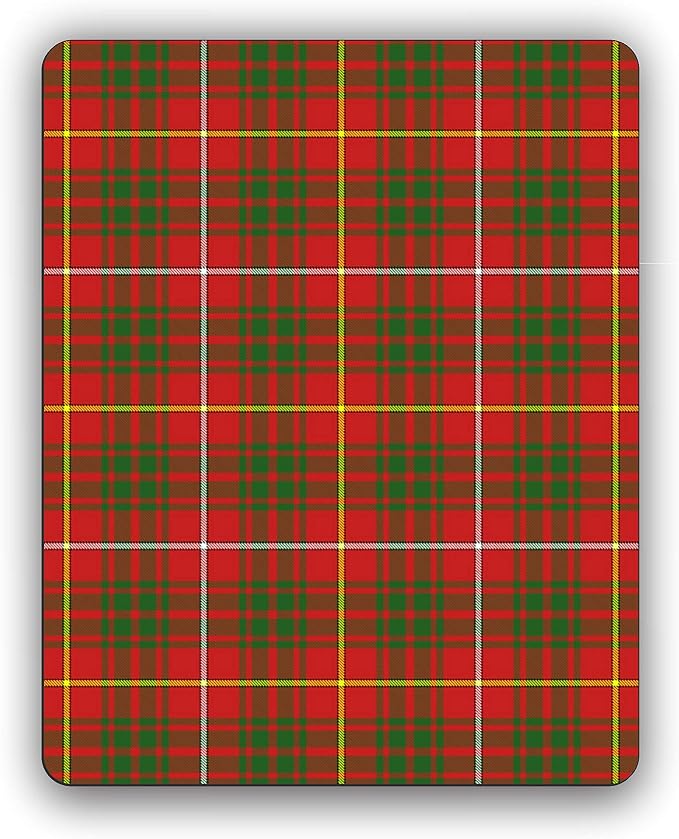 Scottish Clan Bruce Tartan Crest Computer Mouse Pad