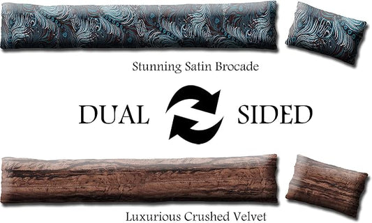 Keyboard & Mouse Wrist Rest Pad Set - Flax Seed Filled - Lavender Scented - Dark Turquoise