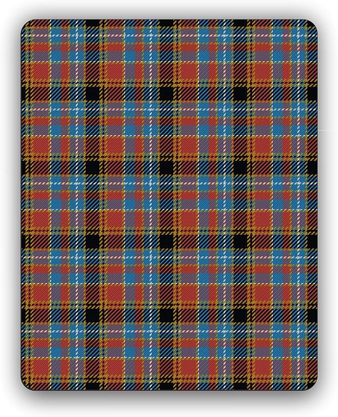 Scottish Clan Dalrymple Tartan Crest Computer Mouse Pad
