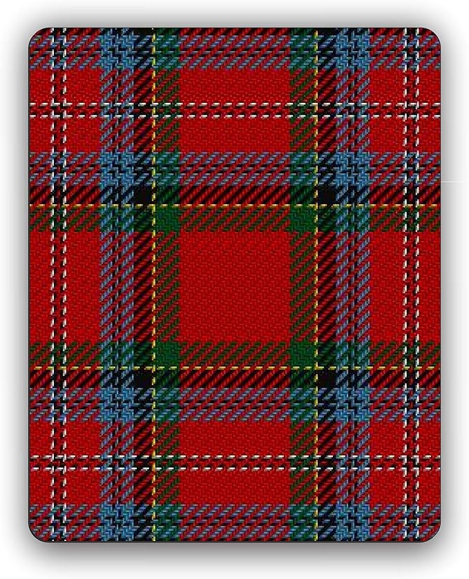 Macpherson Scottish Clan Tartan Crest Computer Mouse Pad