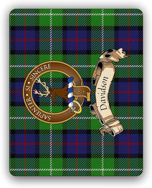 Scottish Clan Davidson of Tulloch Tartan Crest Computer Mouse Pad