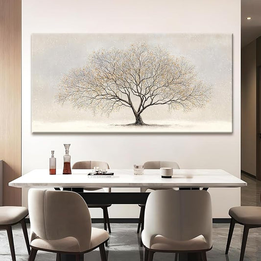 Canvas Art Wall Decor Modern Wall Art Pictures For Living Room Botanical Landscape Wall Art Large Tree Of Life Wall Art Canvas Wall Art Decor Artwork for Walls Home Bedroom Office Wall Decor 29" X 58"