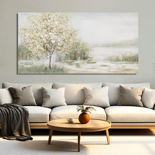 Canvas Wall Art Decor Large Green Wall Art for Living Room Natural Landscape Wall Art Decor Canvas Art Wall Decor Oversized Wall Art Prints for Room Bedroom Office Decor 29"X58"