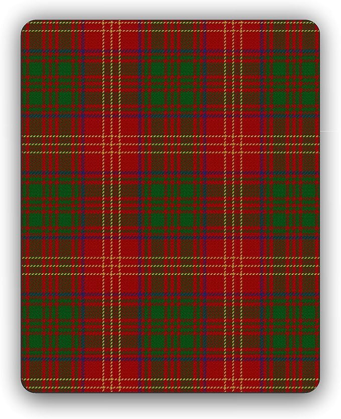 Burns Scottish Clan Tartan Crest Computer Mouse Pad