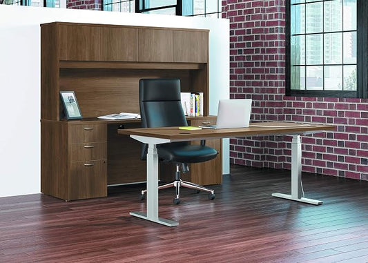 HON basyx Executive Leather Chair - High-Back Office Chair for Computer Desk, Black (HVL108)