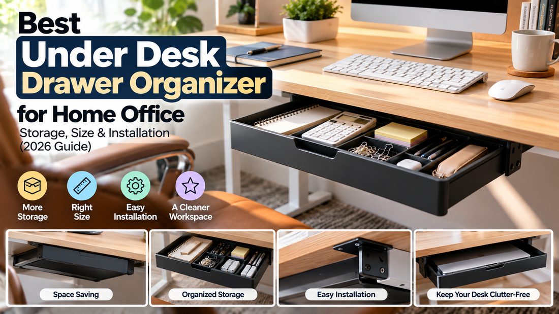 How to Choose the Best Under-Desk Drawer Organizer for Your Home Office: Storage, Size & Installation (2026 Guide)